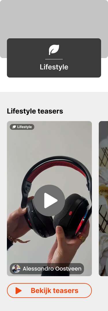 Lifestyle Categorie Pagina (mid-fidelity)